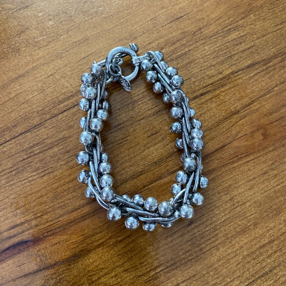 Silpada Sterling Silver DNA Ball Bracelet